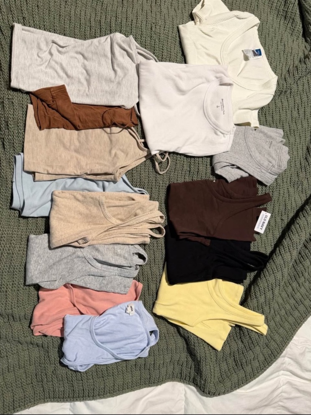 Mixed Women's Ribbed & Cotton Tank Tops - Neutral & Pastel Pack